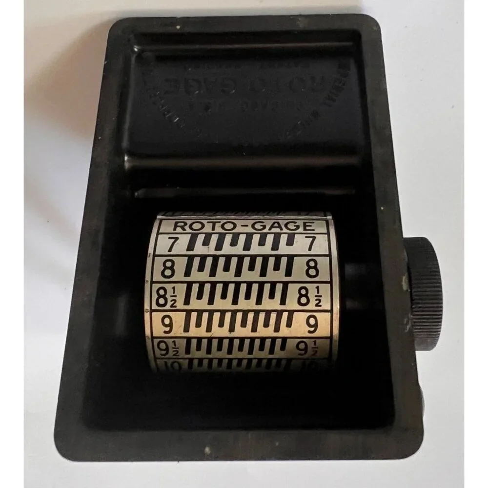 Vintage 1930s Roto-Gage Stamp Collector Measuring Device, Read Amazing History! - Picture 8 of 11